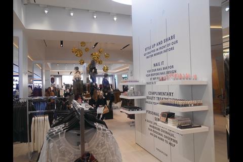 There are no obvious walkways – the intention being, presumably, that the shopper meanders through the space.